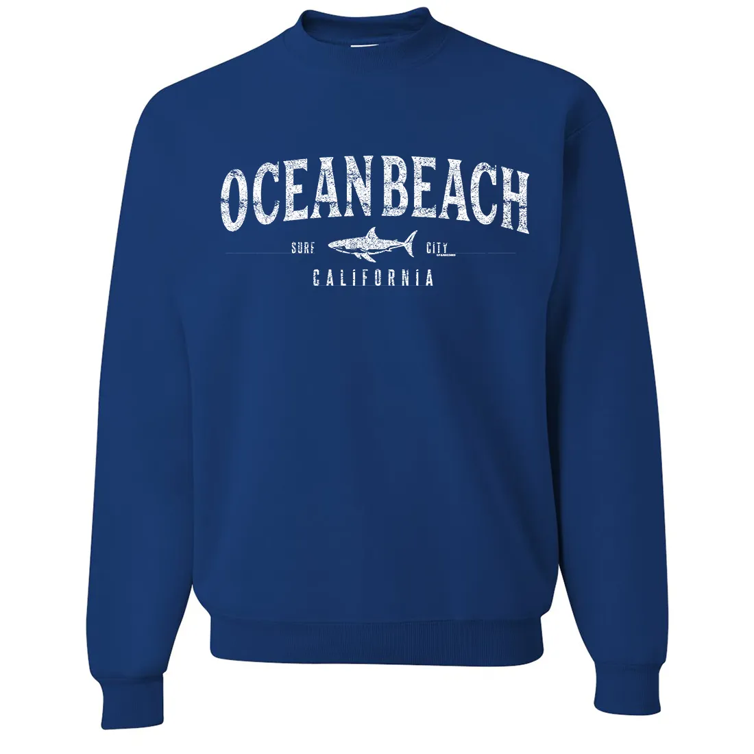 Ocean Beach California Crewneck Sweatshirt