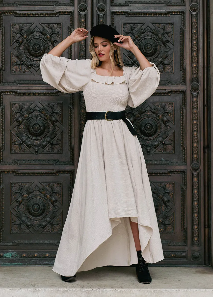 Odette Dress in Ecru