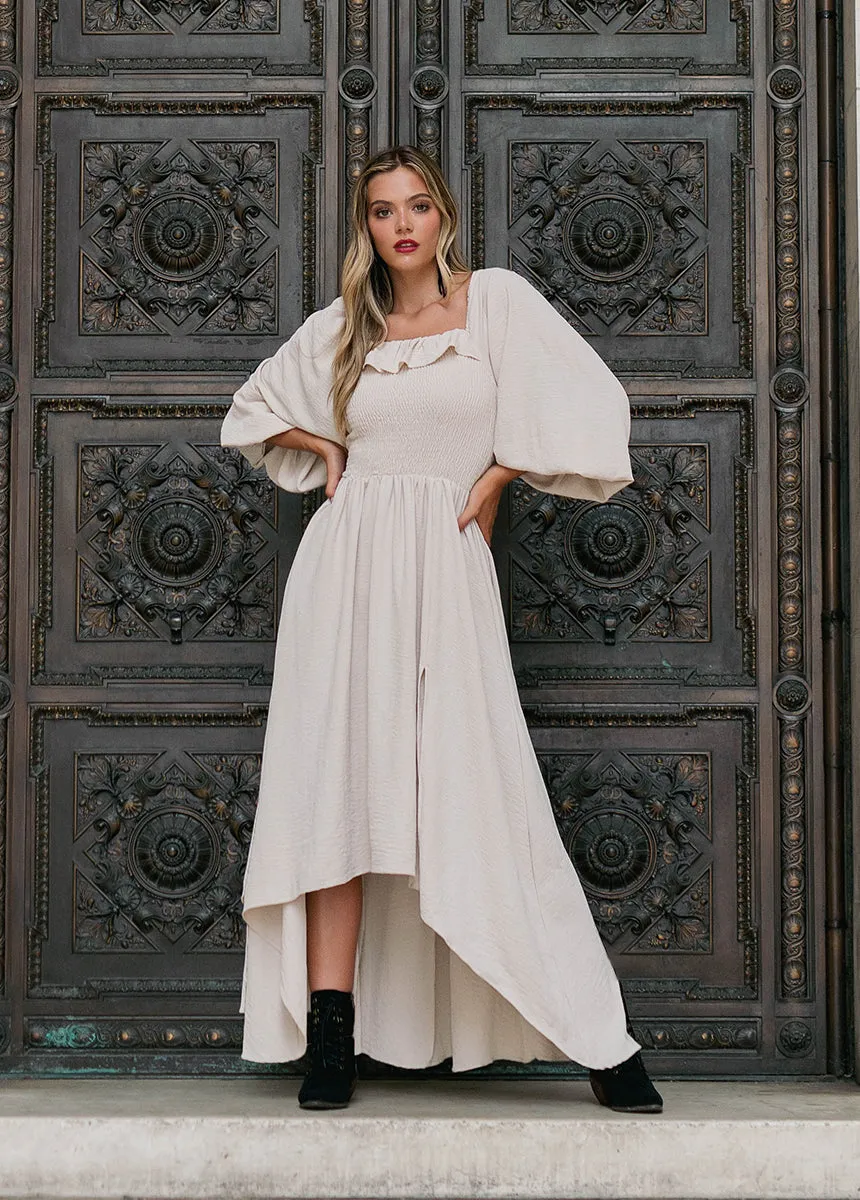 Odette Dress in Ecru