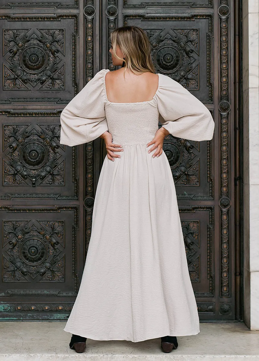 Odette Dress in Ecru