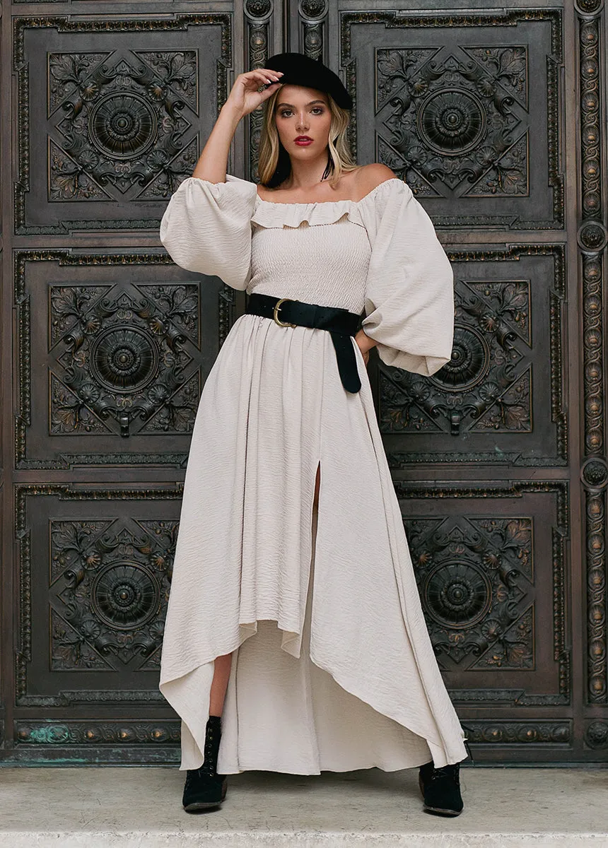 Odette Dress in Ecru