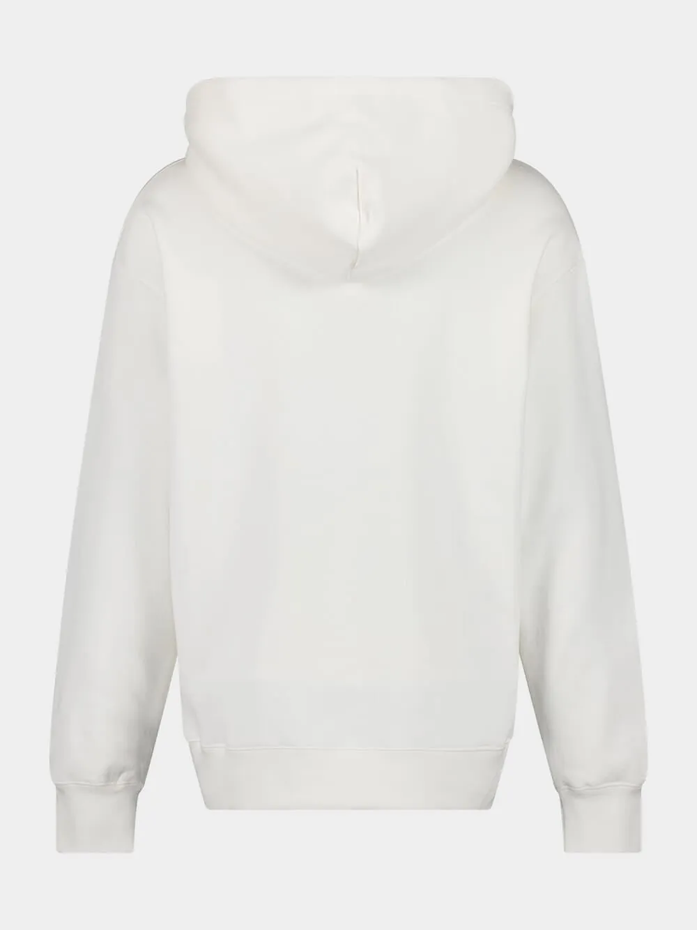 Off-White Cotton Sweatshirt with Chez V Print