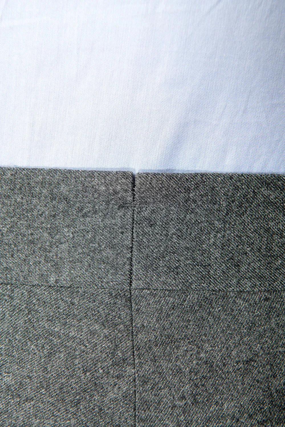 Old Money Classic Stripe Shirt with Anthracite Flannel Signature Buttoned Gurkha Pant by ITALIAN VEGA®