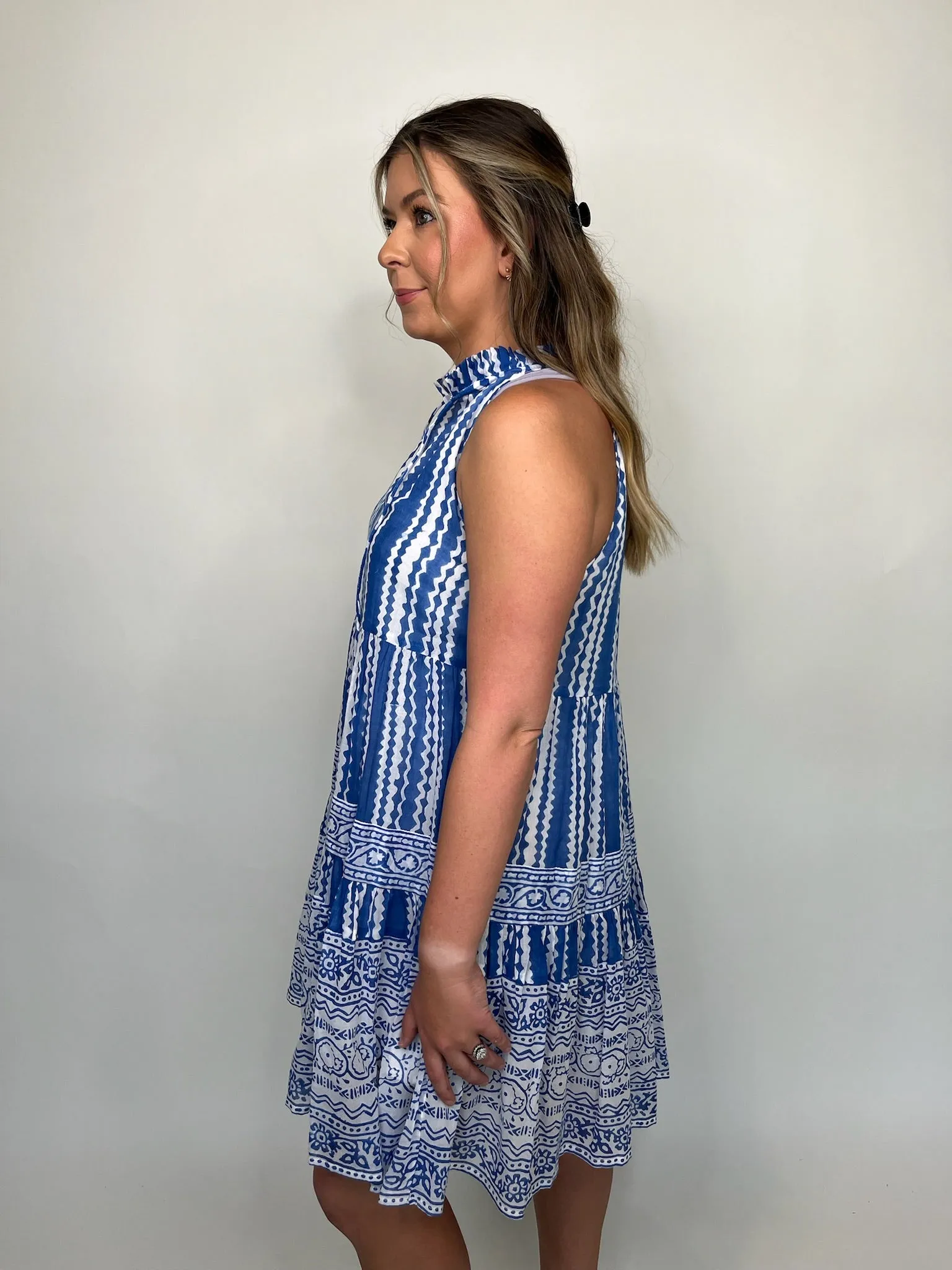 Oliphant Sleeveless Tiered Dress