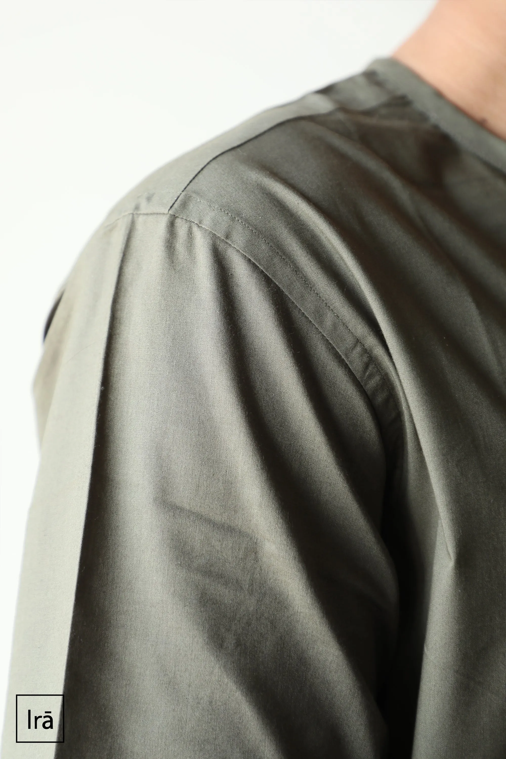 Olive off button Pehran (Shirt)