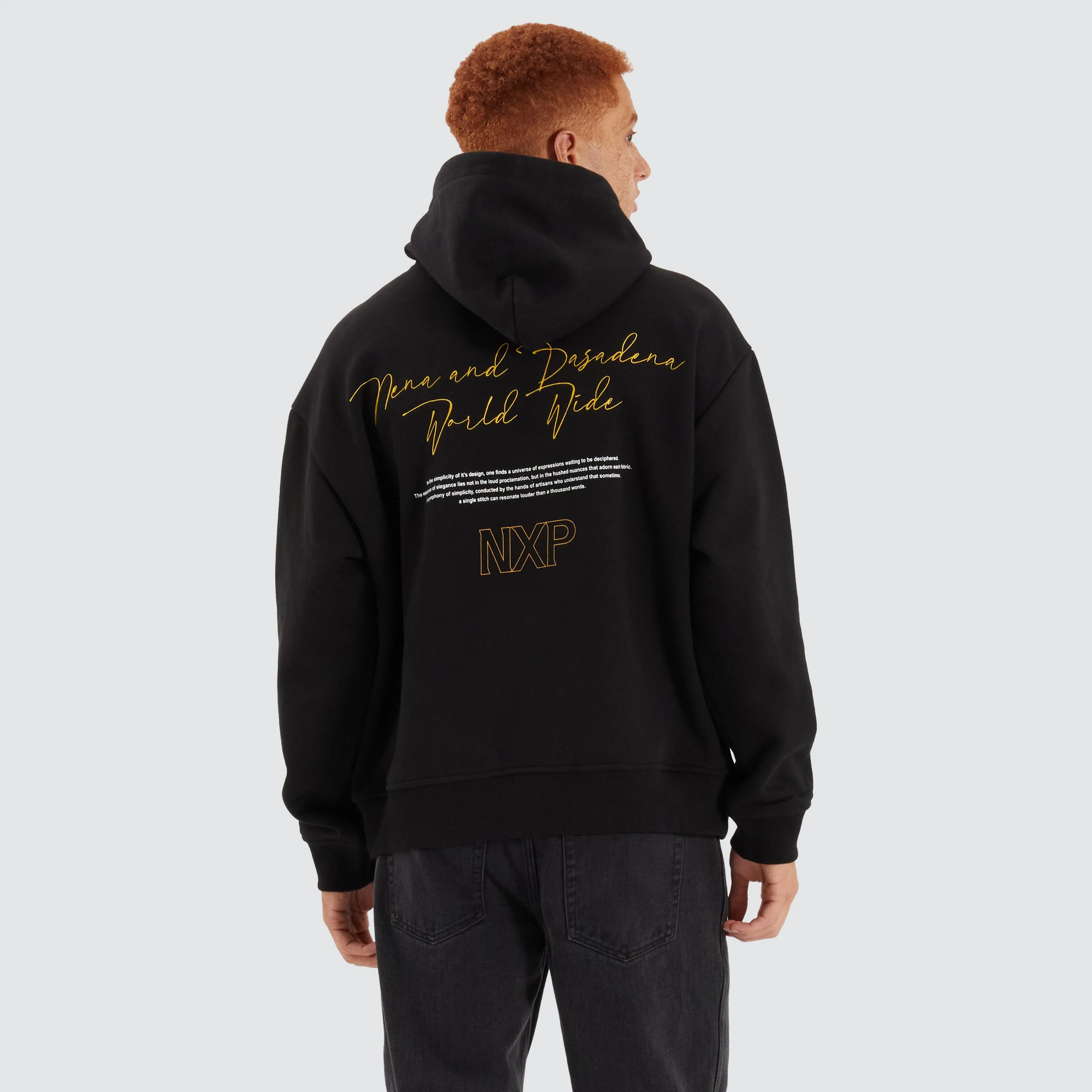 Olympia Box Fit Hoodie Jet Black