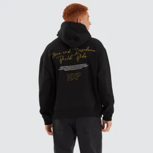 Olympia Box Fit Hoodie Jet Black