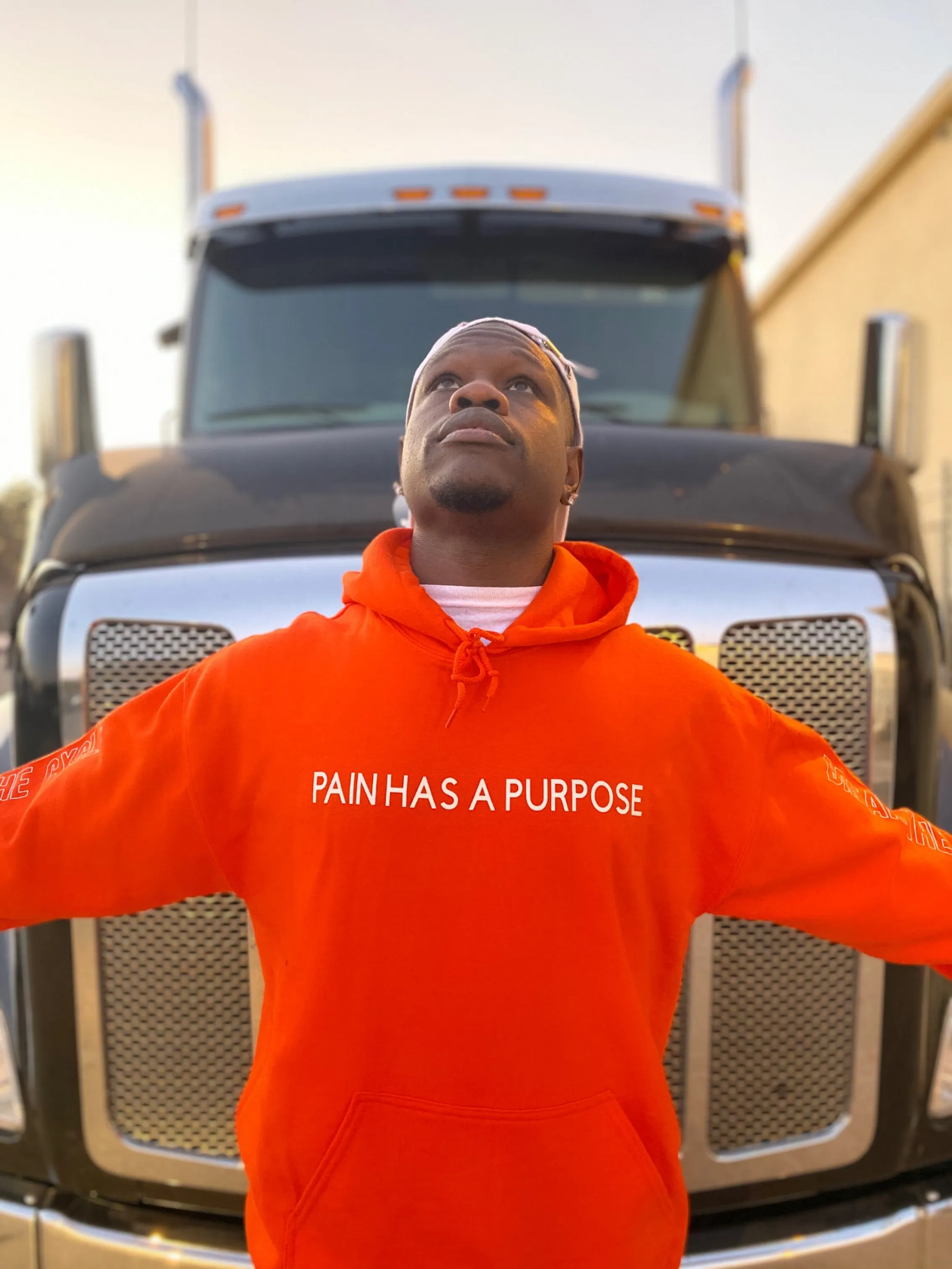Orange Pain Has A Purpose Hoodie