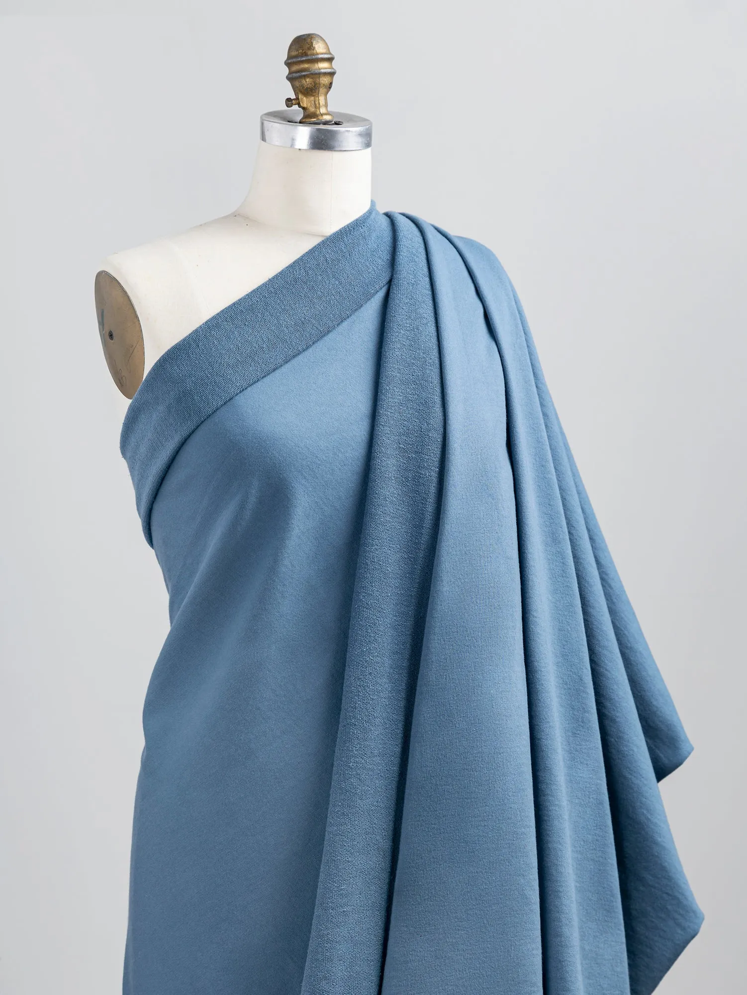 Organic Cotton Heavy French Terry - Steel Blue