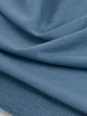 Organic Cotton Heavy French Terry - Steel Blue
