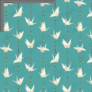 Origami  design  - Cotton French Terry-1 Metre PIECE