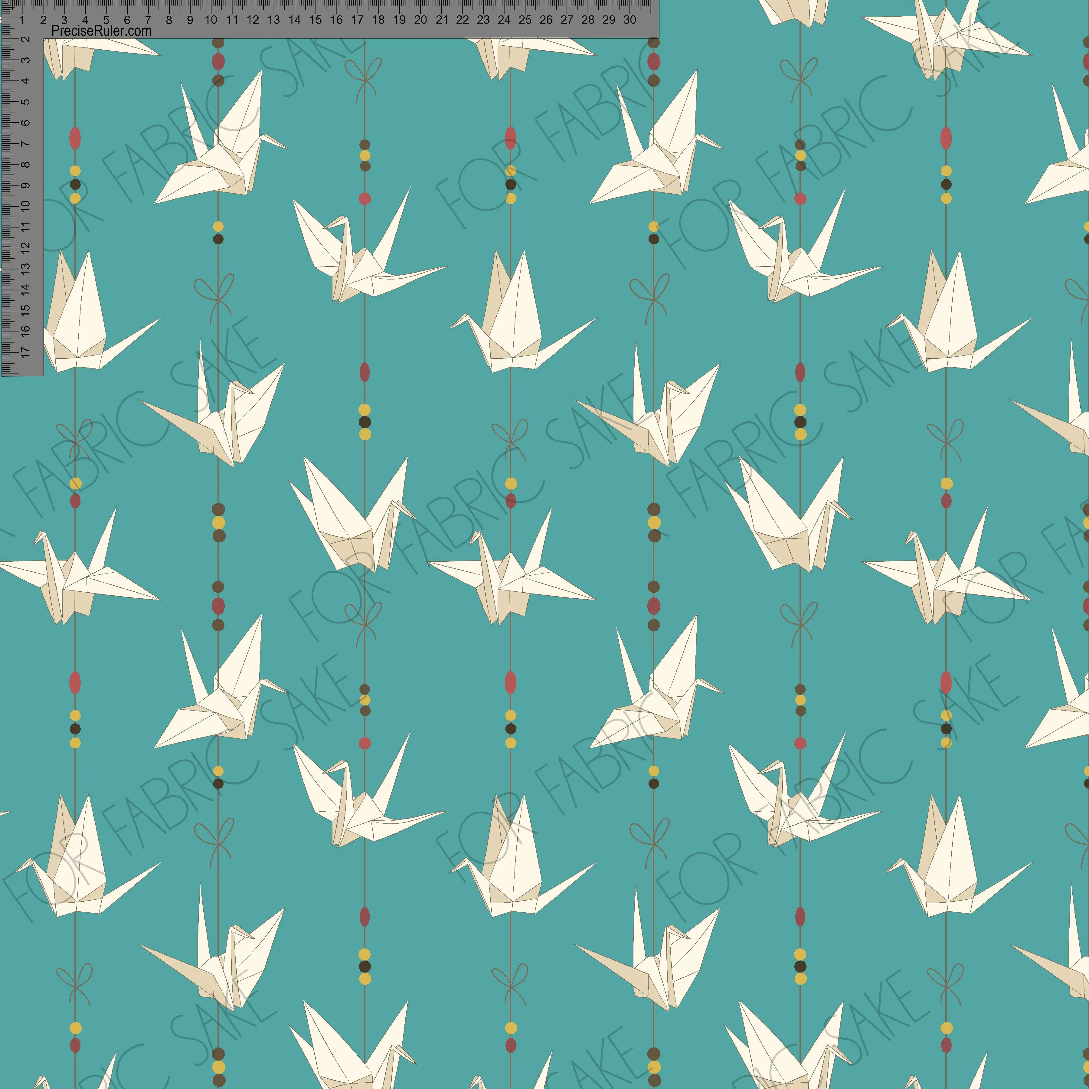 Origami  design  - Cotton French Terry-1 Metre PIECE