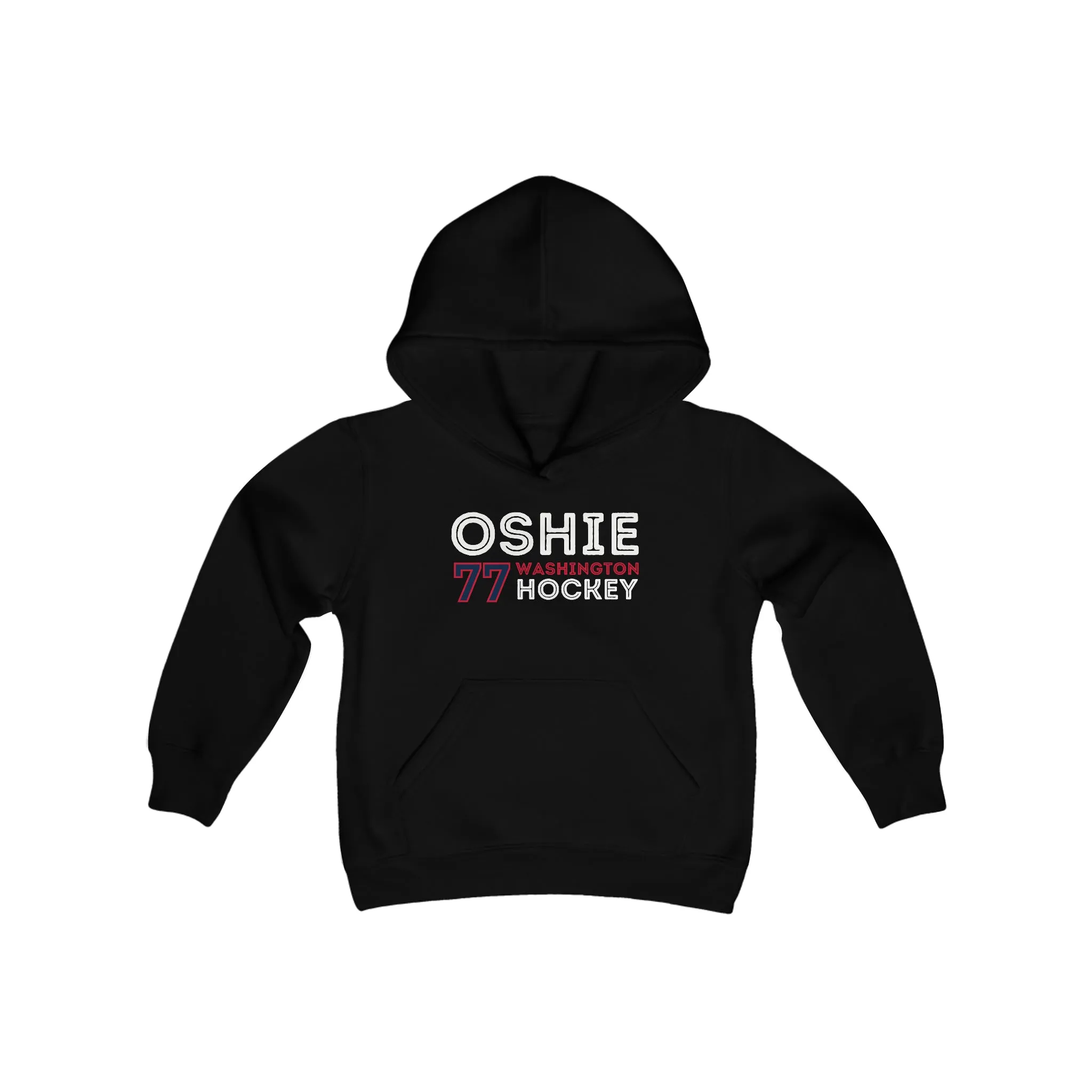 Oshie 77 Washington Hockey Grafitti Wall Design Youth Hooded Sweatshirt
