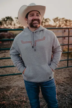 'Outlier' Men's Heather Grey Hoodie by Kimes Ranch (S-XXL)