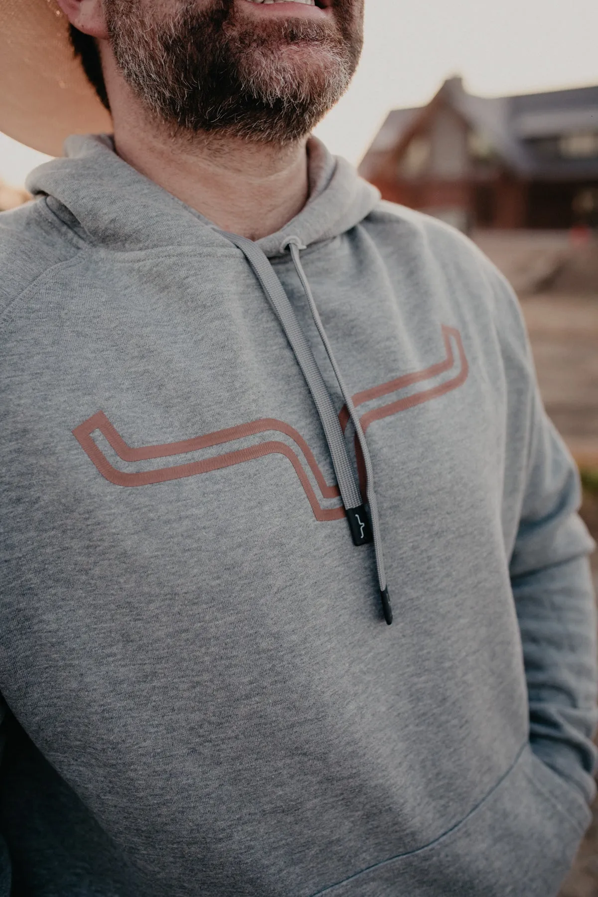 'Outlier' Men's Heather Grey Hoodie by Kimes Ranch (S-XXL)