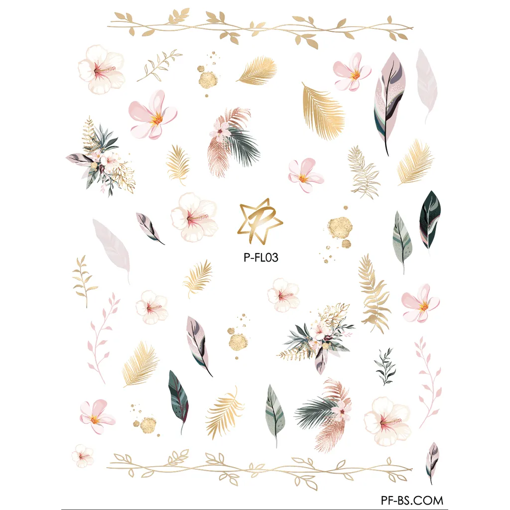 Pasties Decals - Summer Feather Mix
