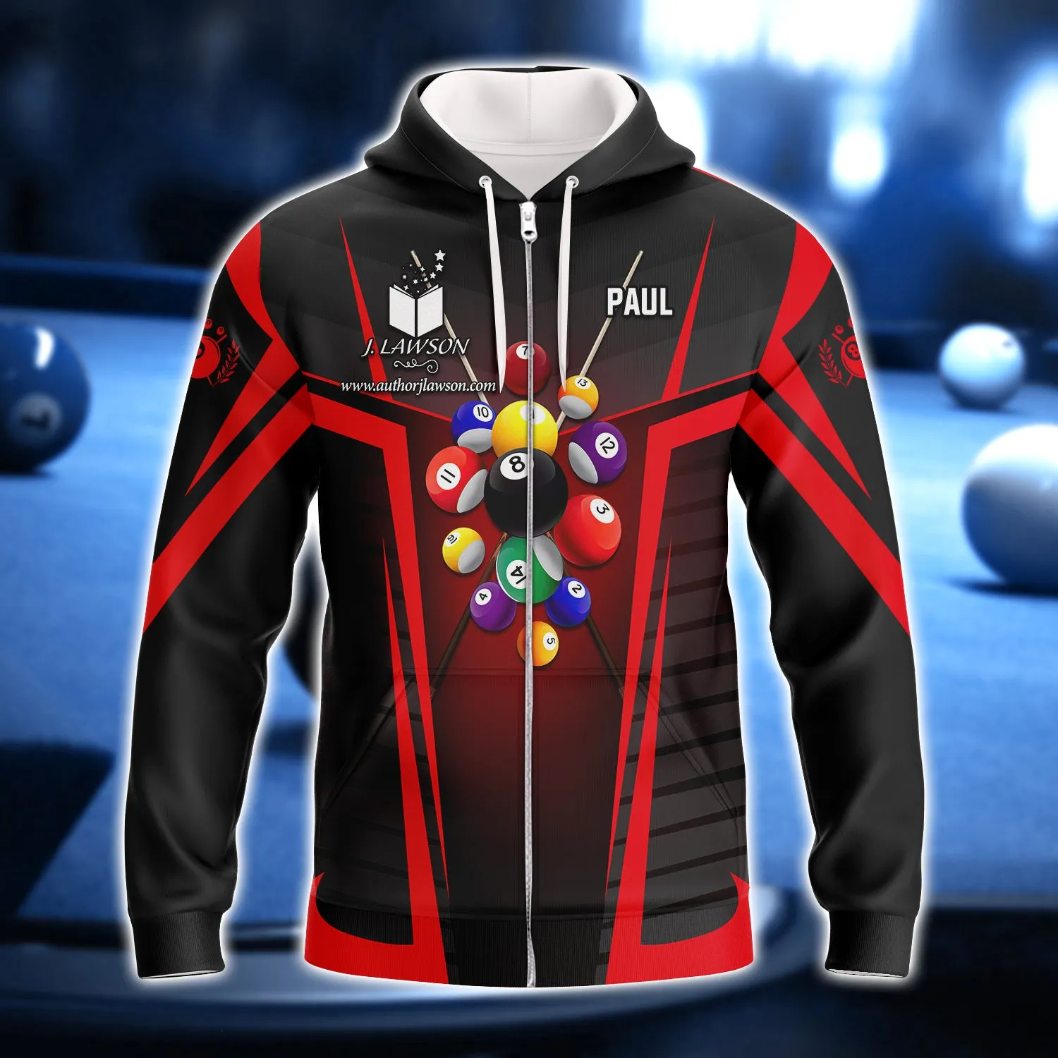 PAUL SCHAAD, The Wrecking Krew Team In Red Billard Balls 3D Shirt - QB95