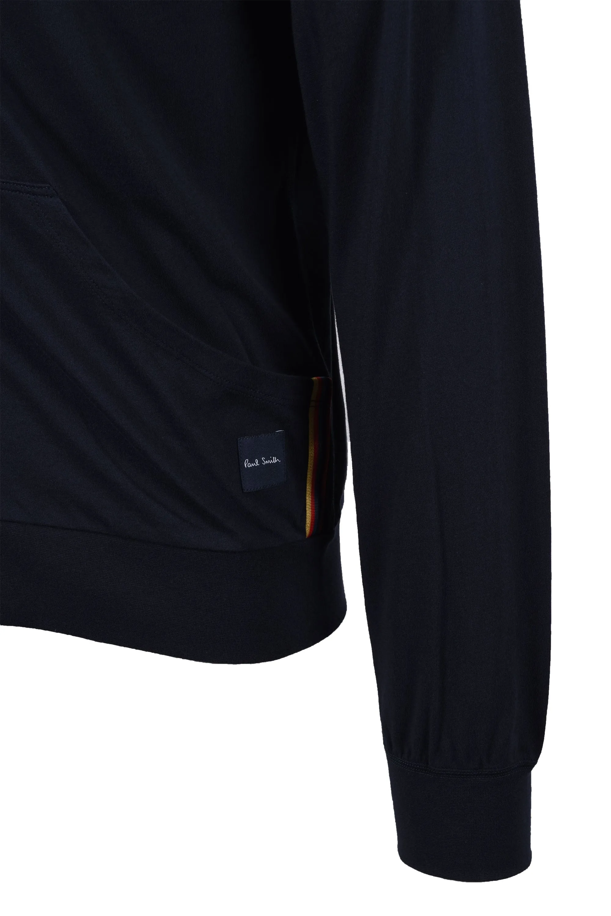 Paul Smith Jersey Zip Up Hoodie Dark Navy