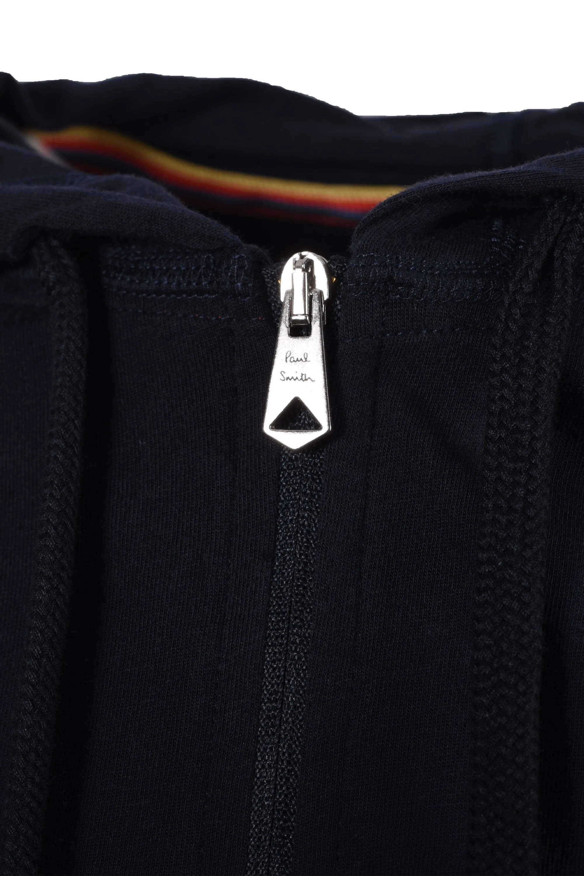 Paul Smith Jersey Zip Up Hoodie Dark Navy