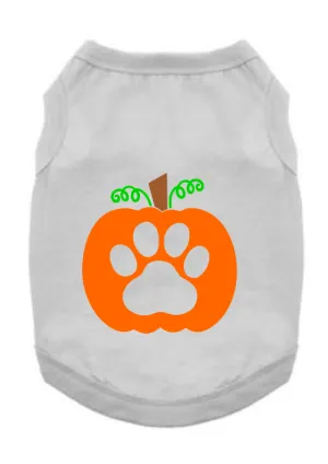 Paw Funny Halloween Tee Shirts- Paw Pumkin