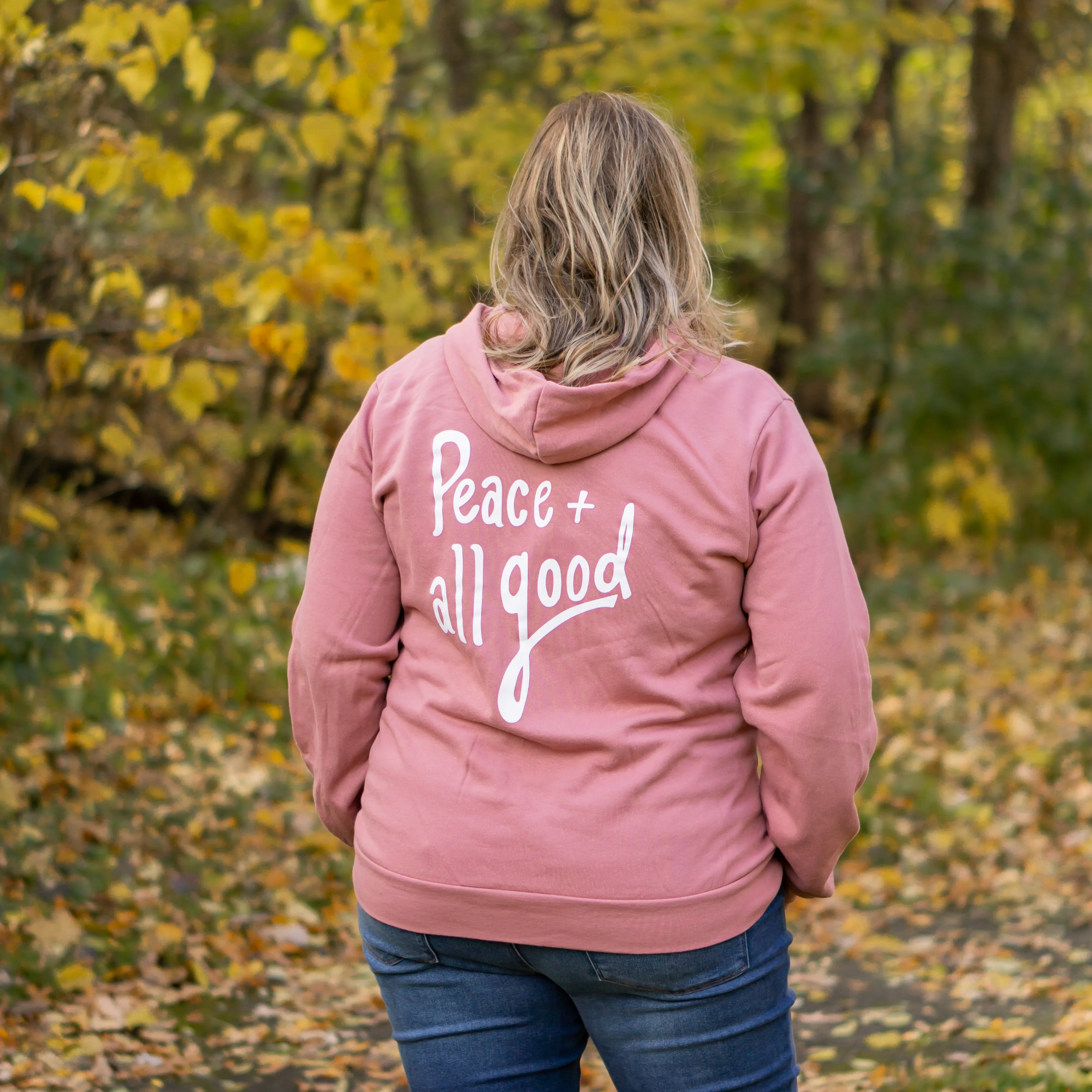 Peace   All Good Zip Up - Orchid
