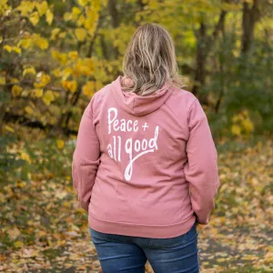 Peace   All Good Zip Up - Orchid
