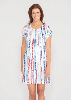 Pebble Dots Fourth (8008) ~ Lucy Tee Dress