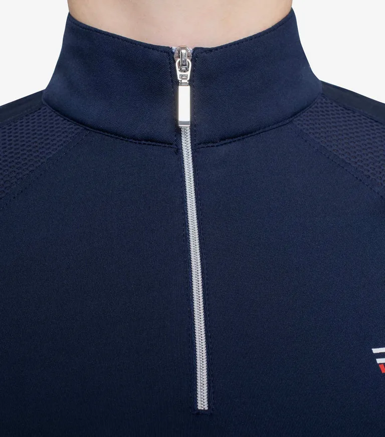 PEI Remisa Girls Technical Riding Shirt (Navy)