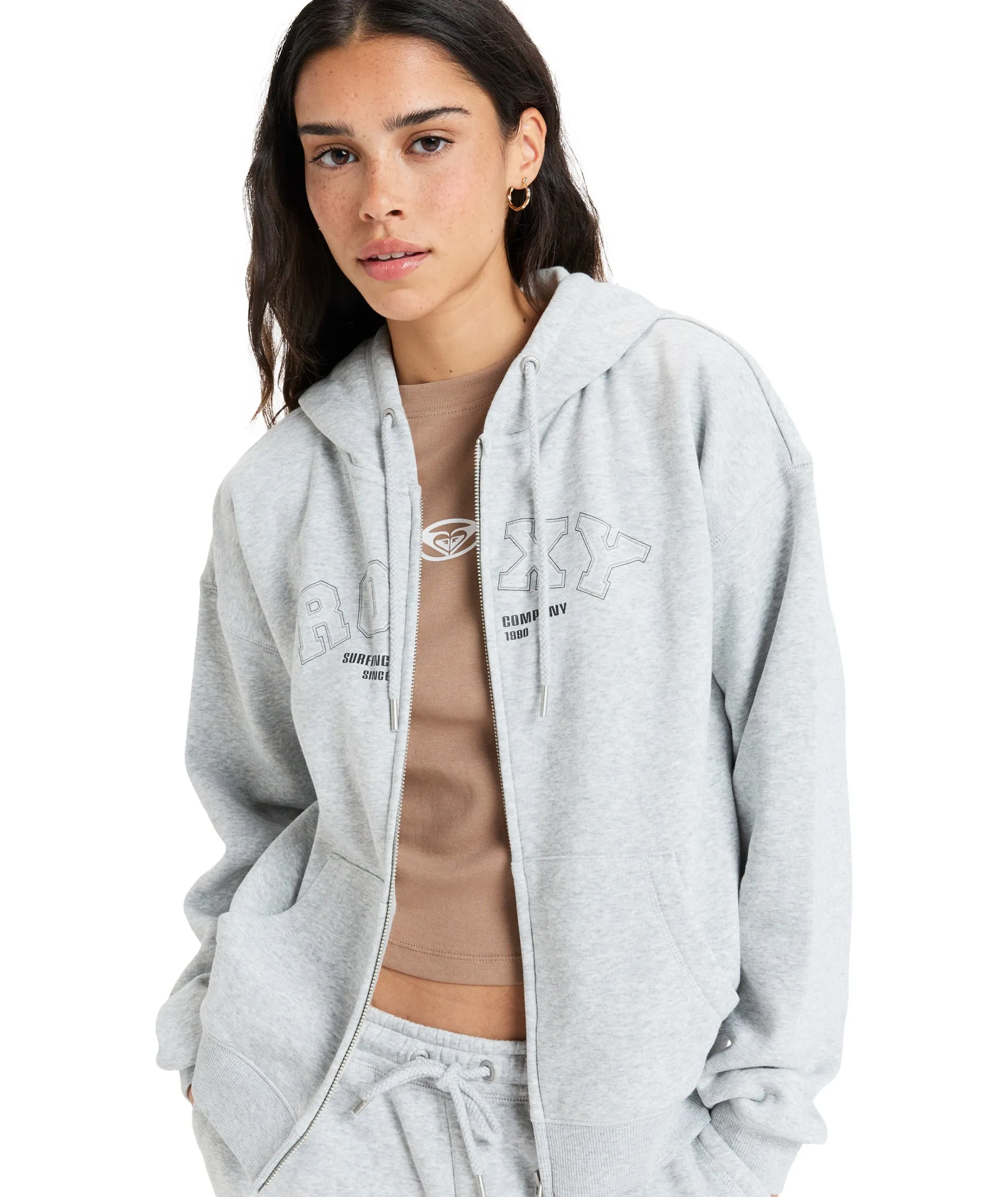 Perfect Place Zip Brushed - Heritage Heather