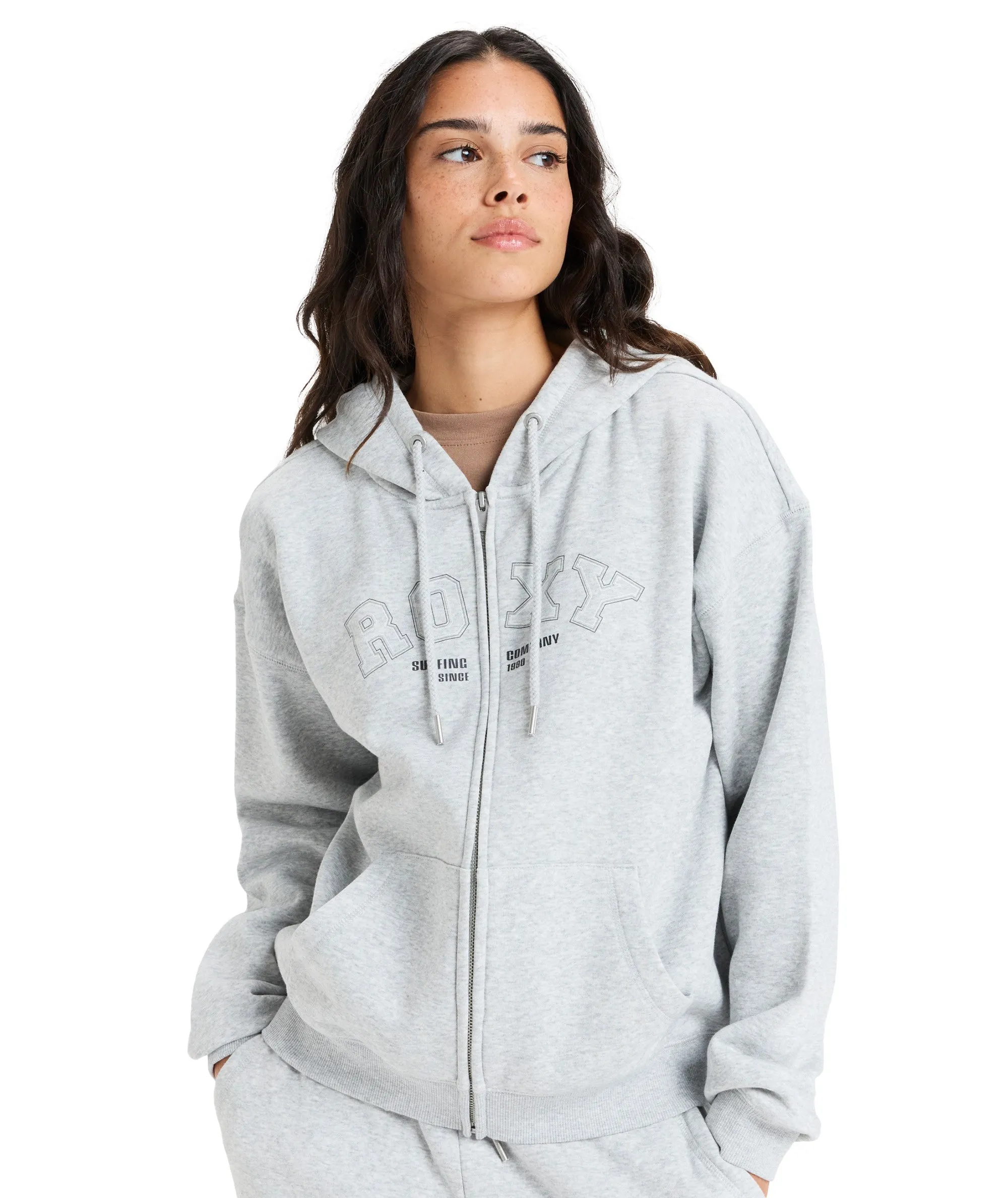Perfect Place Zip Brushed - Heritage Heather