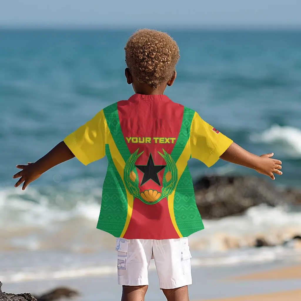 Personalised Afro Cape Verde (1975-1992) Kid Hawaiian Shirt Mix African Pattern LT15