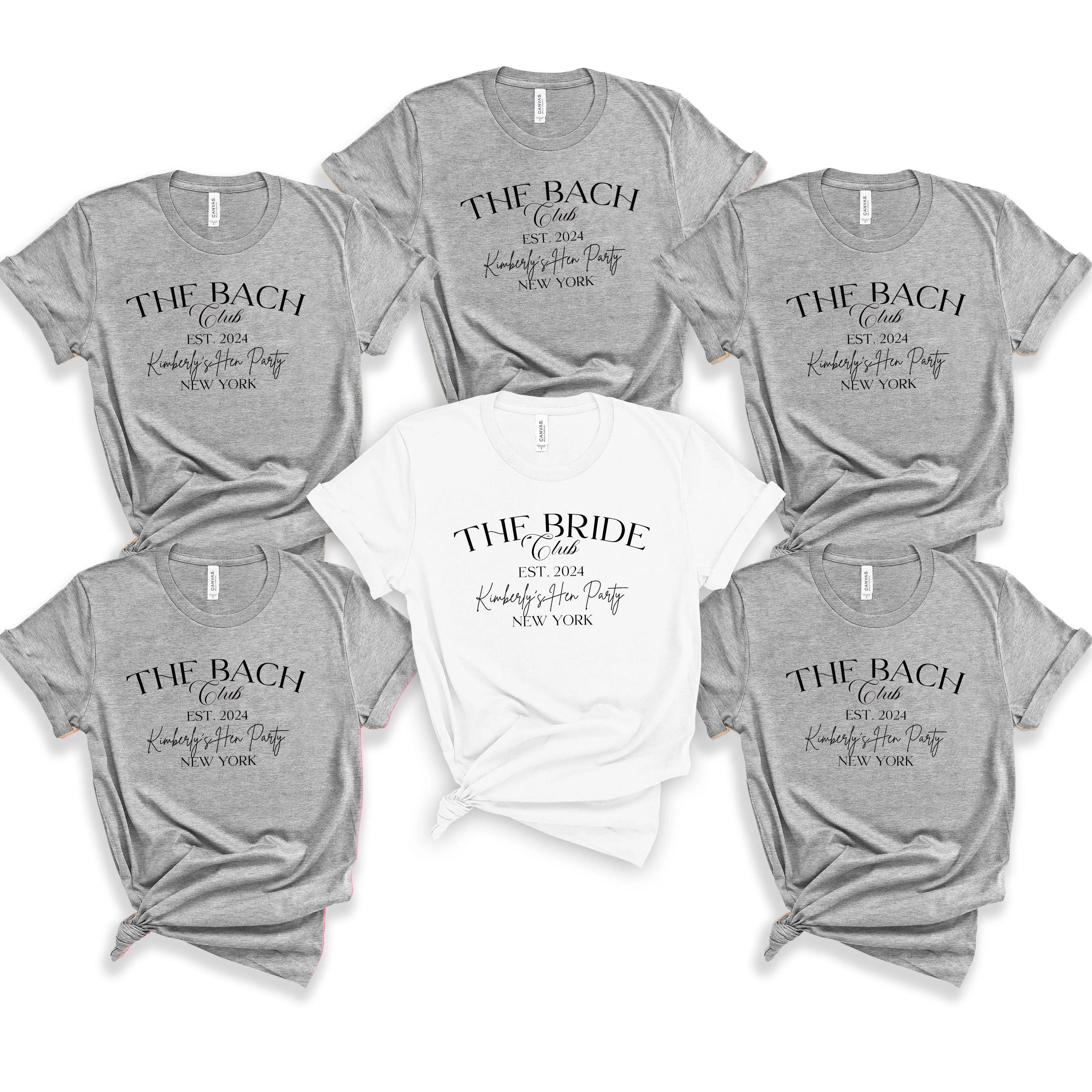 Personalised Bride Club Style Bach TShirt