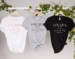 Personalised Bride Club Style Bach TShirt