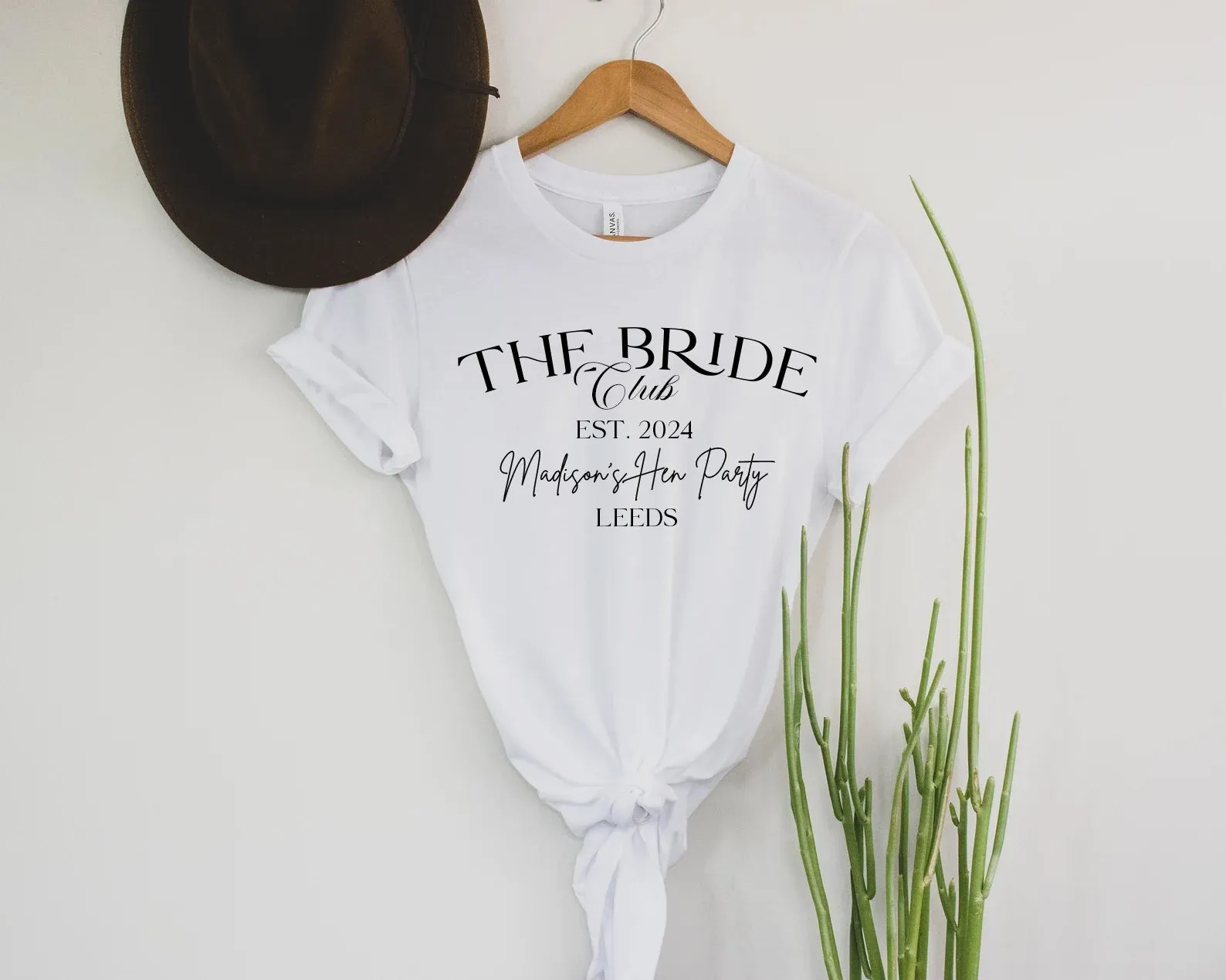 Personalised Bride Club Style Bach TShirt