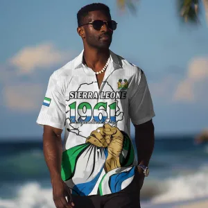 Personalised Happy Independence Sierra Leone Hawaiian Shirt April 27th LT15
