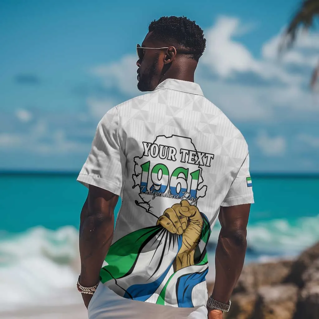 Personalised Happy Independence Sierra Leone Hawaiian Shirt April 27th LT15