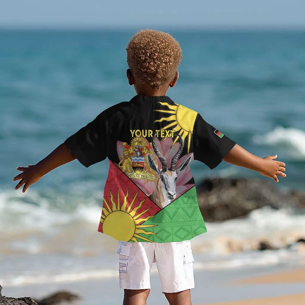 Personalized Africa Malawi Kid Hawaiian Shirt Thomsons Gazelle With Lotus LT15