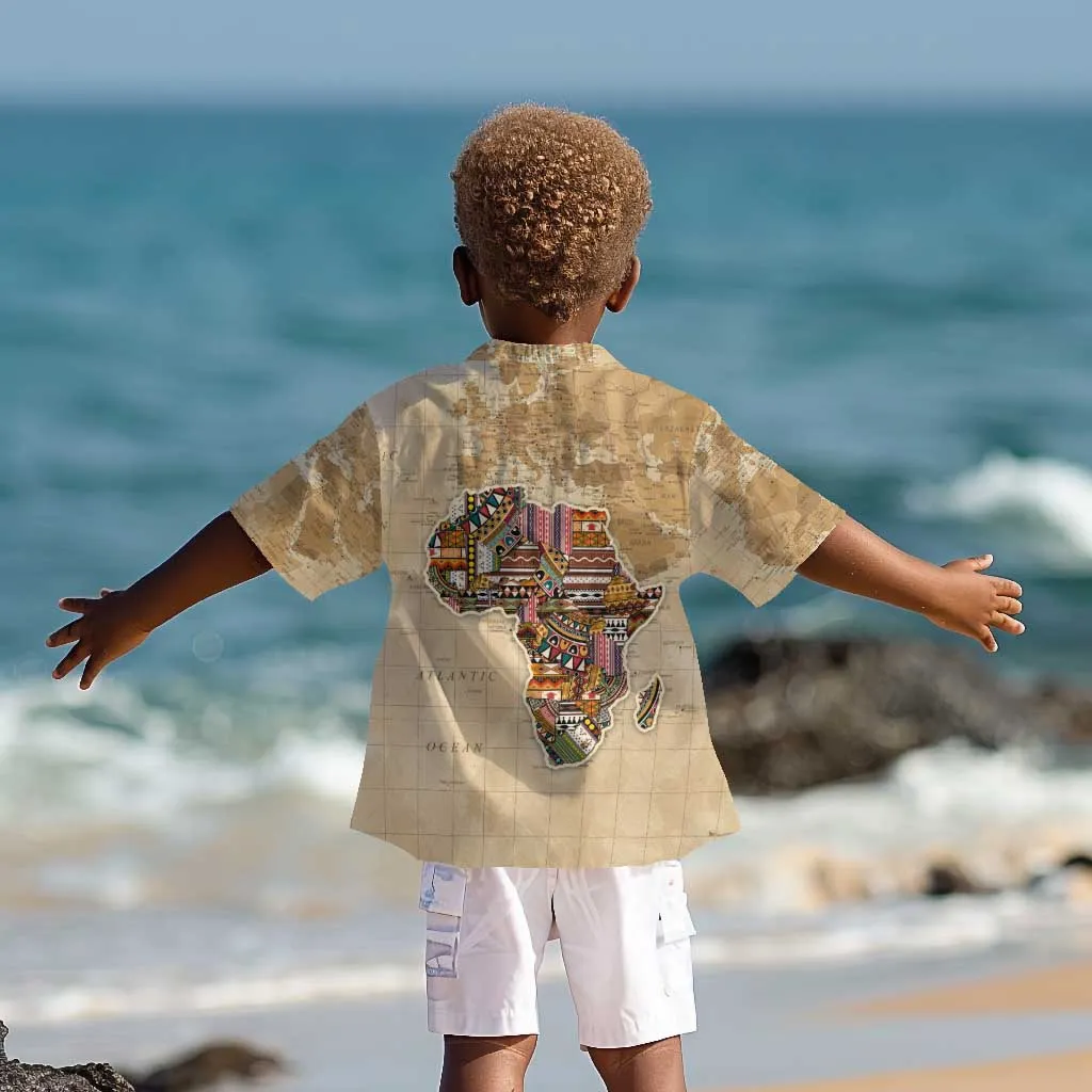 Personalized Africa On World Map Kid Hawaiian Shirt DT02
