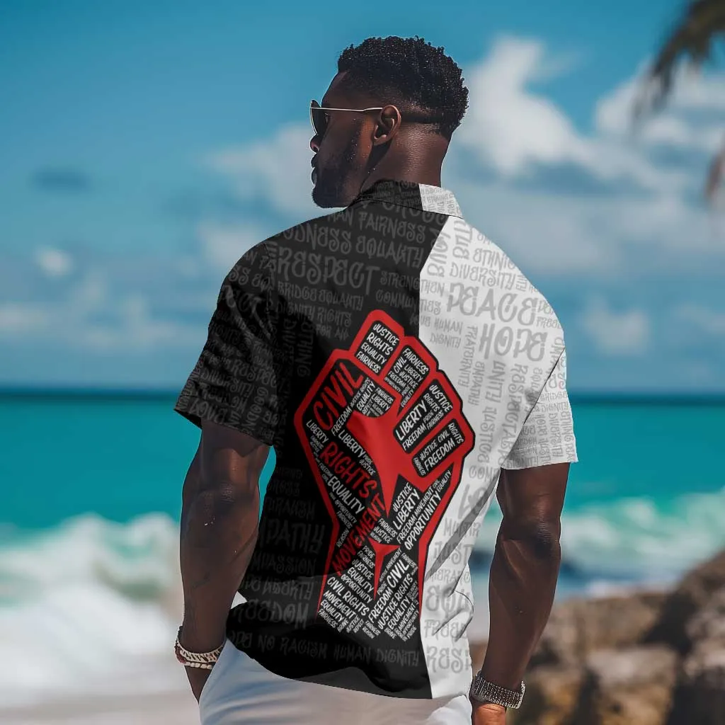 Personalized Civil Rights Movement Justice Fist Hawaiian Shirt DT02