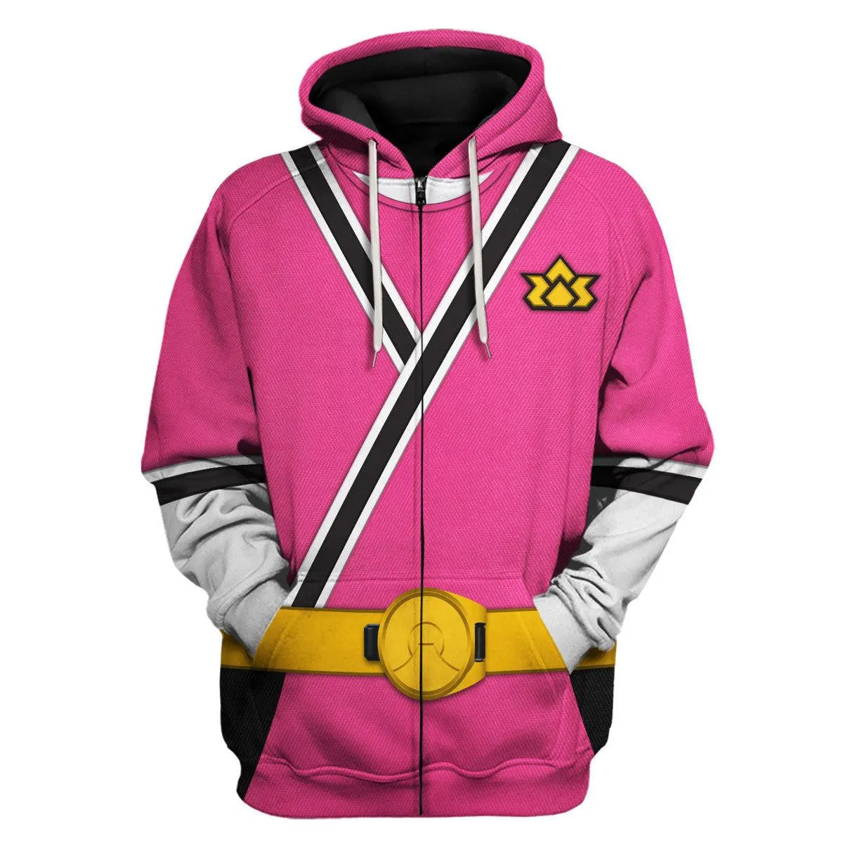 Pink Power Rangers Samurai - Hoodies Sweatshirt T-shirt Hawaiian Tracksuit - HSQT4298 PRHS61