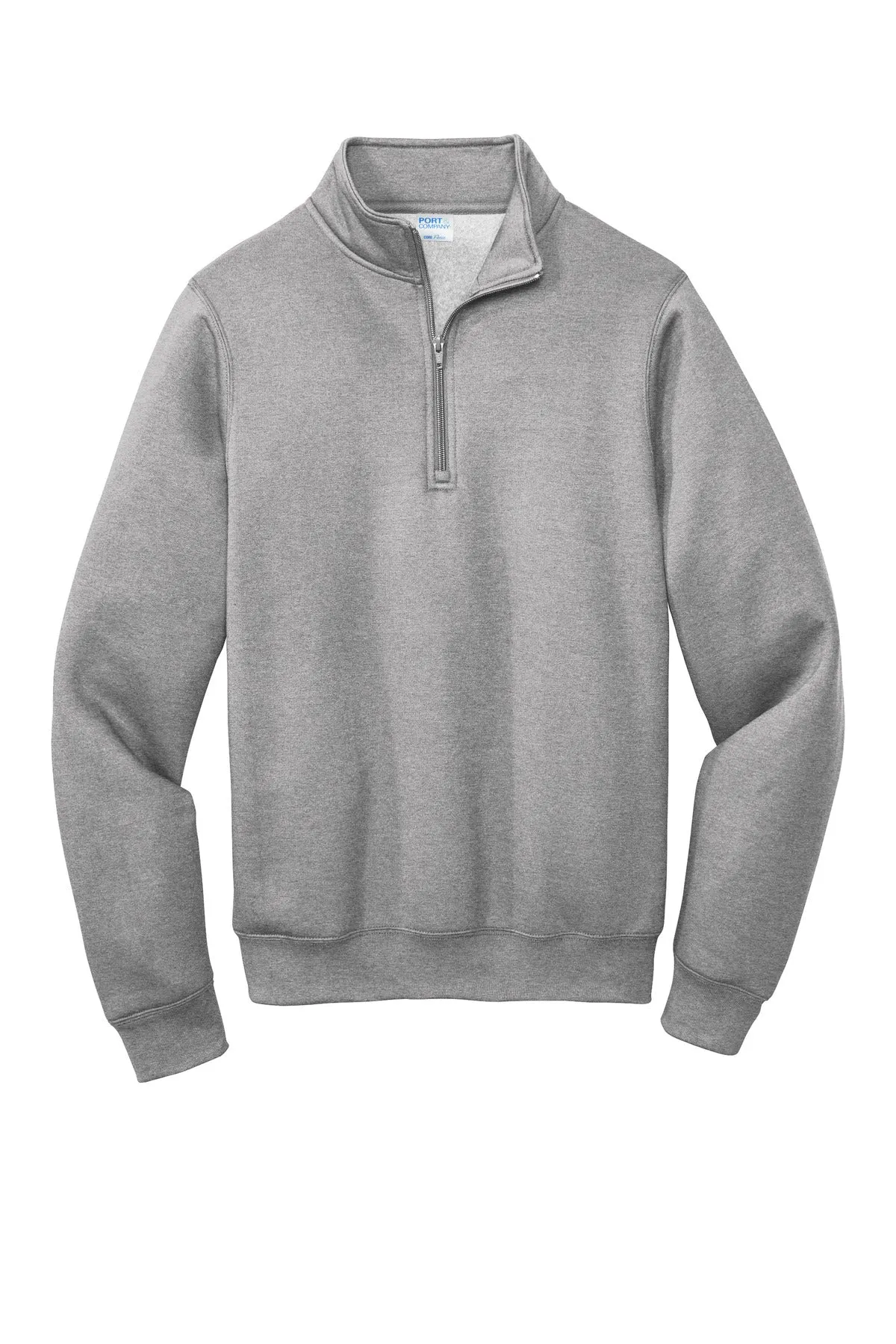 Port & Company  Core Fleece 1/4-Zip Pullover Sweatshirt PC78Q Athletic Heather