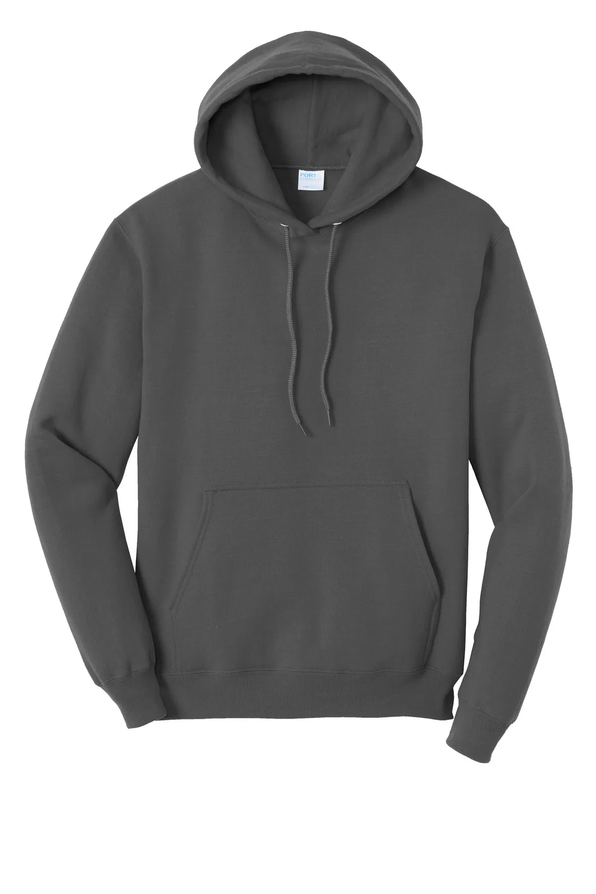 Port & Company Core Fleece Pullover Hooded Sweatshirt. PC78H Coal Grey