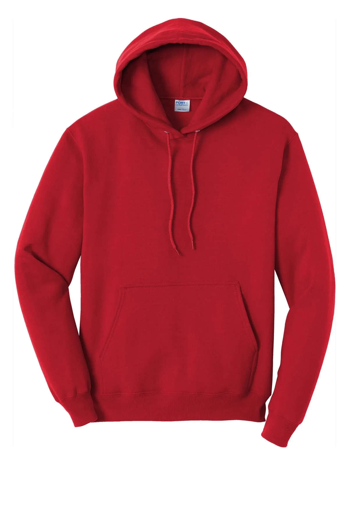 Port & Company Core Fleece Pullover Hooded Sweatshirt. PC78H Red