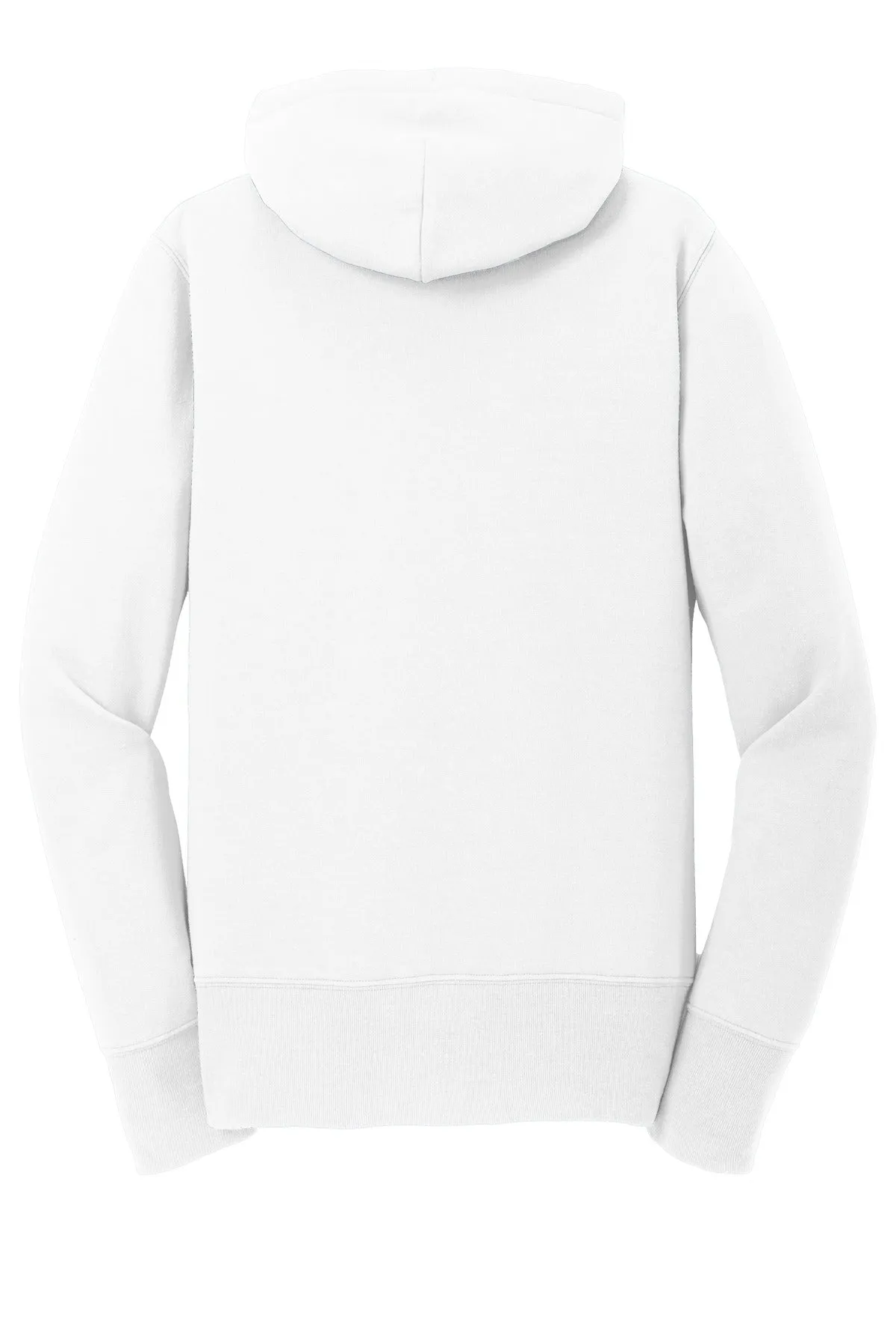 Port & Company Women's Core Fleece Full-Zip Hooded Sweatshirt. LPC78ZH White