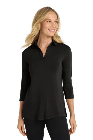 Port Authority  Women's Luxe Knit Tunic. LK5601 Deep Black