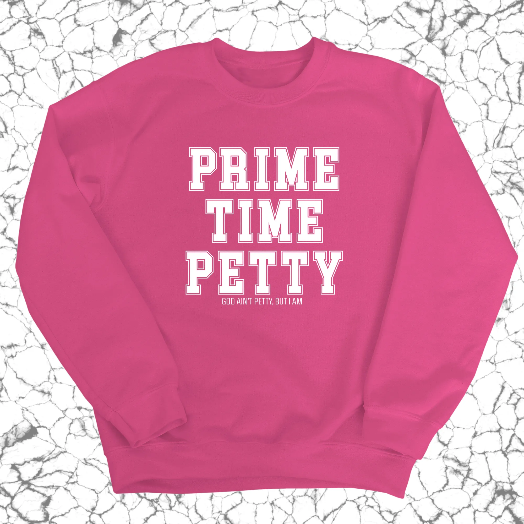 Prime Time Petty Varsity Unisex Sweatshirt