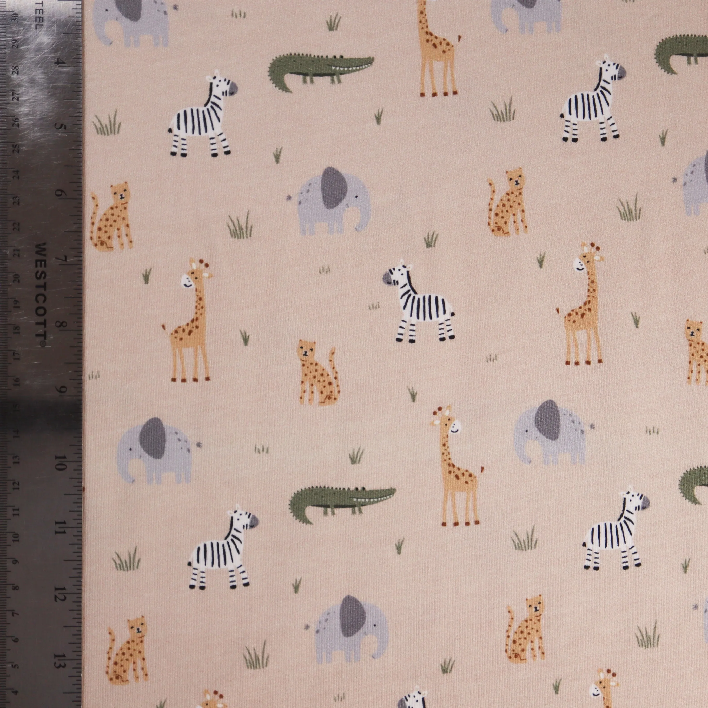 Printed Cotton Spandex Jersey N12524