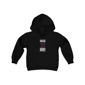 Protas 21 Washington Hockey Navy Vertical Design Youth Hooded Sweatshirt