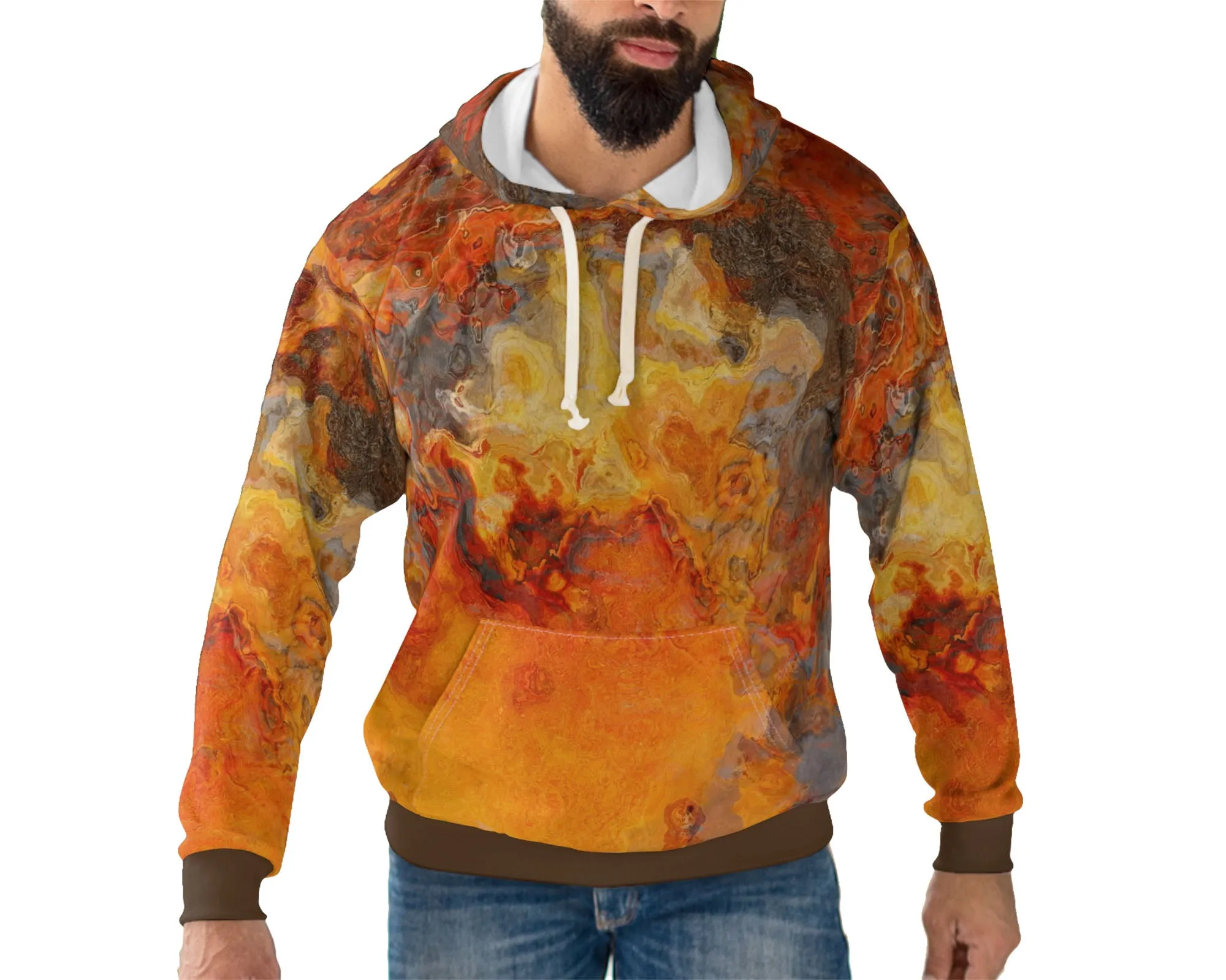 Pullover Hoodie, Lava Flow