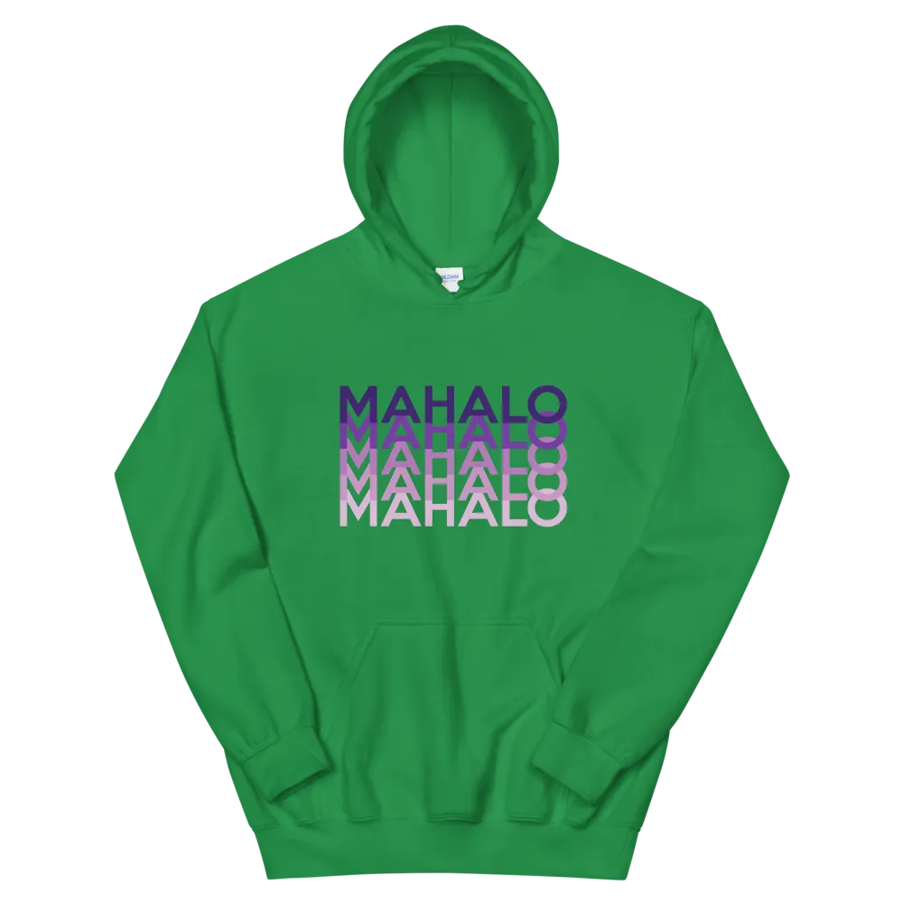 Purple Mahalo Repeat *ADULT HOODIE*